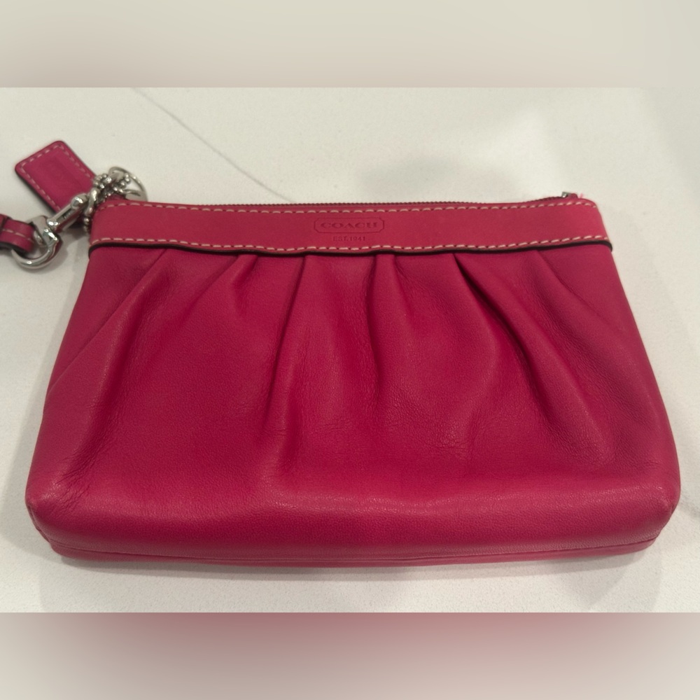 !! SOLD!! COACH PINK AND PURPLE PLEATED WRISTLETS NWOT - Picture 9 of 16